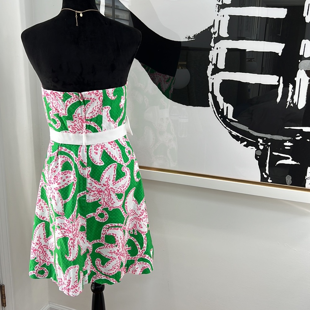 Lilly Pulitzer Amberly Starfish Bow Dress, Size 8 - Picture 6 of 13